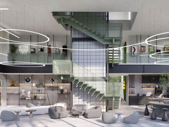 Salon - The Watercrest - DUBAI - Haaz Properties DUBAI - Haaz Properties