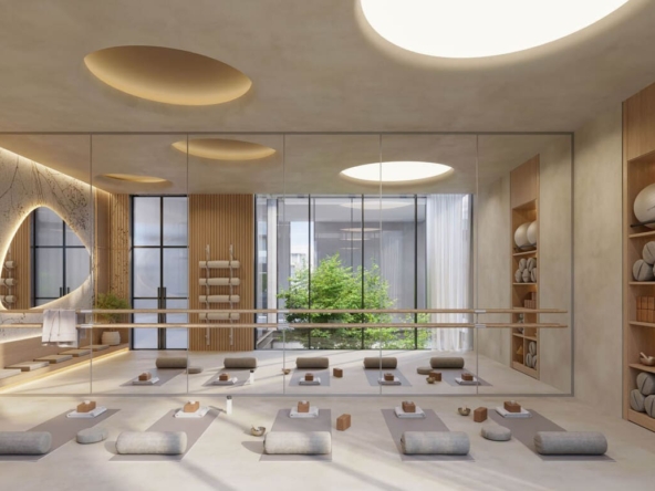 Salle de yoga - The Watercrest - DUBAI - Haaz Properties DUBAI - Haaz Properties