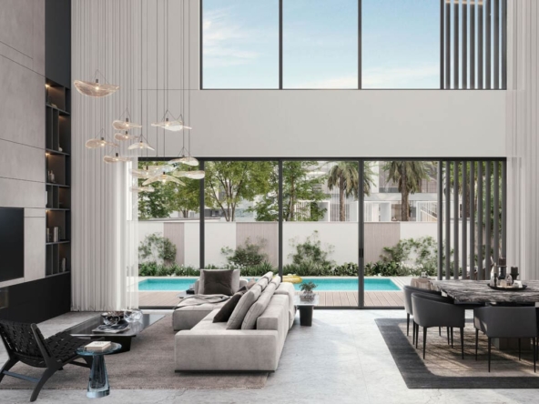 Salon - The Watercrest - DUBAI - Haaz Properties DUBAI - Haaz Properties
